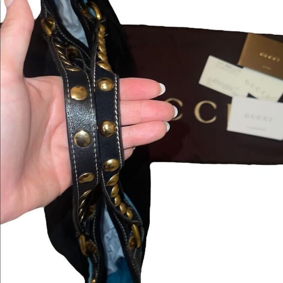 Gucci Irina Babouska Suede Tote - Picture 10 of 16